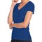 Next Level Women's Ideal V-Neck T-Shirt, Craft Light Solid Crewneck Tee